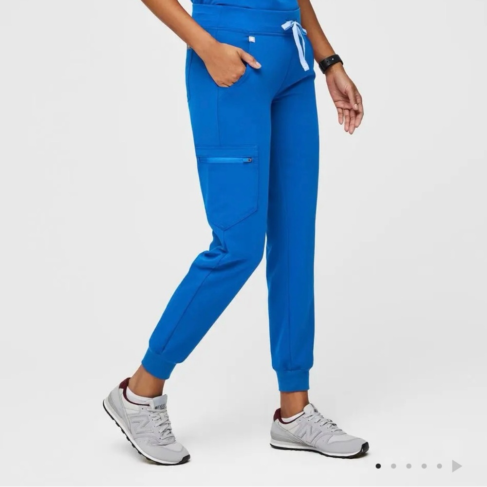 Figs Blue Track Pants
